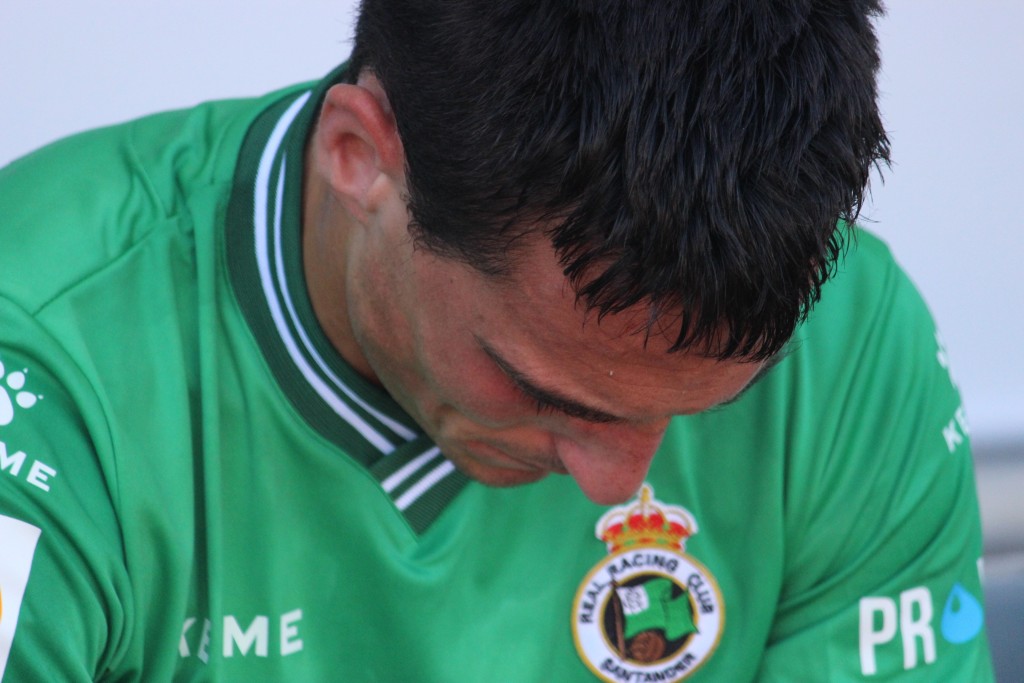 Borja San Emeterio, al finalizar el encuentro. Foto: Arturo Herrera-Football Fantasy-.