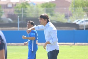 Fernando Morientes, durante el CF Fuenlabrada-CD Guadalajara. Foto: Arturo Herrera.