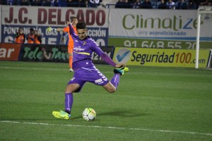 Juanpe, en Butarque el pasado sábado. Foto: Arturo Herrera.