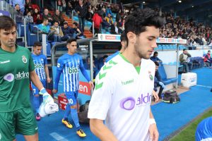 Laro Setién, en su debut con el Racing como titular. Foto: Arturo Herrera.