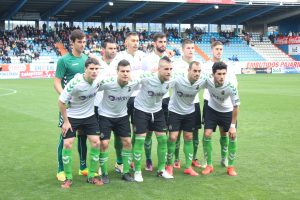 Once inicial del Racing ante la SD Ponferradina en El Toralín. Foto: Arturo Herrera.