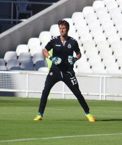 Iván Crespo en su debut en El Sardinero. Foto: Arturo Herrera.