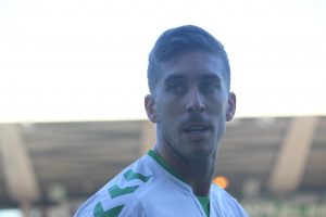 Héber logró su segundo gol de la liga en Mieres. Foto: Arturo Herrera.