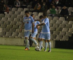 Celebración del Coruxo FC. Foto: Arturo Herrera.