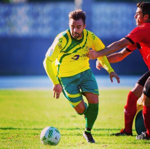 Jaime Isuardi con el CD Tropezón. Foto: RRSS Jaime Isuardi.