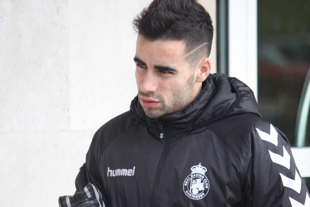 Óscar Fernández volvió a jugar en El Sardinero más de tres meses después. Foto: Arturo Herrera.
