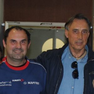 José Valencia con Miguel Ángel Portugal en la UEM. Foto: Arturo Herrera.
