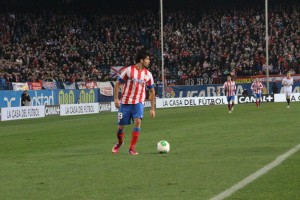 Diego Costa frente al Sevilla. anotó dos penaltis. Foto: Arturo Herrera.