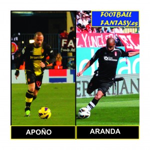 Apoño y Aranda, los ases de la U.D. Foto: Arturo Herrera.