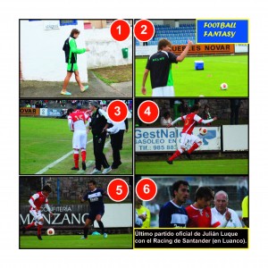 El último partido de Luque con el Racing. Foto: Arturo Herrera.